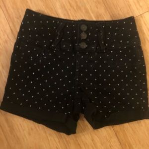 Black size 10 girls shorts